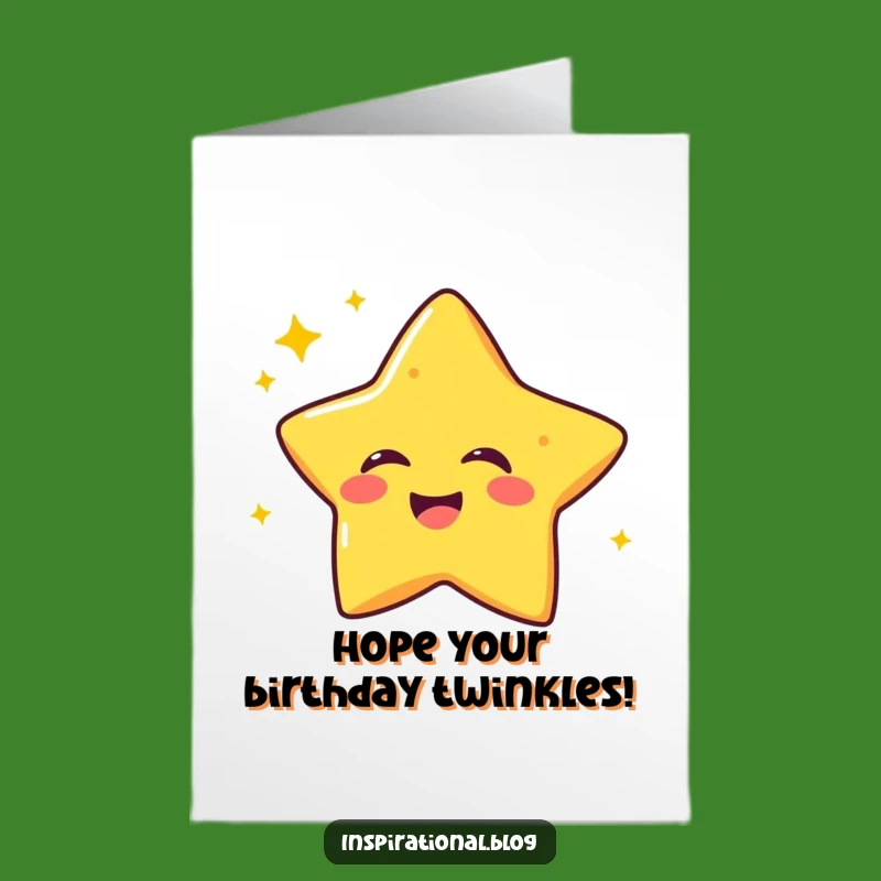 Free Printable Star Birthday Card: Twinkling Funny Downloadable Gift for Joyful Celebrations!