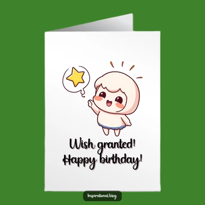 Free Printable Star Burst Birthday Card: Funny Character Downloadable Gift