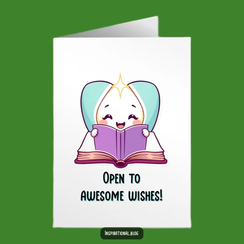 Free Printable Book Birthday Card - Open to a Year of Wonder!