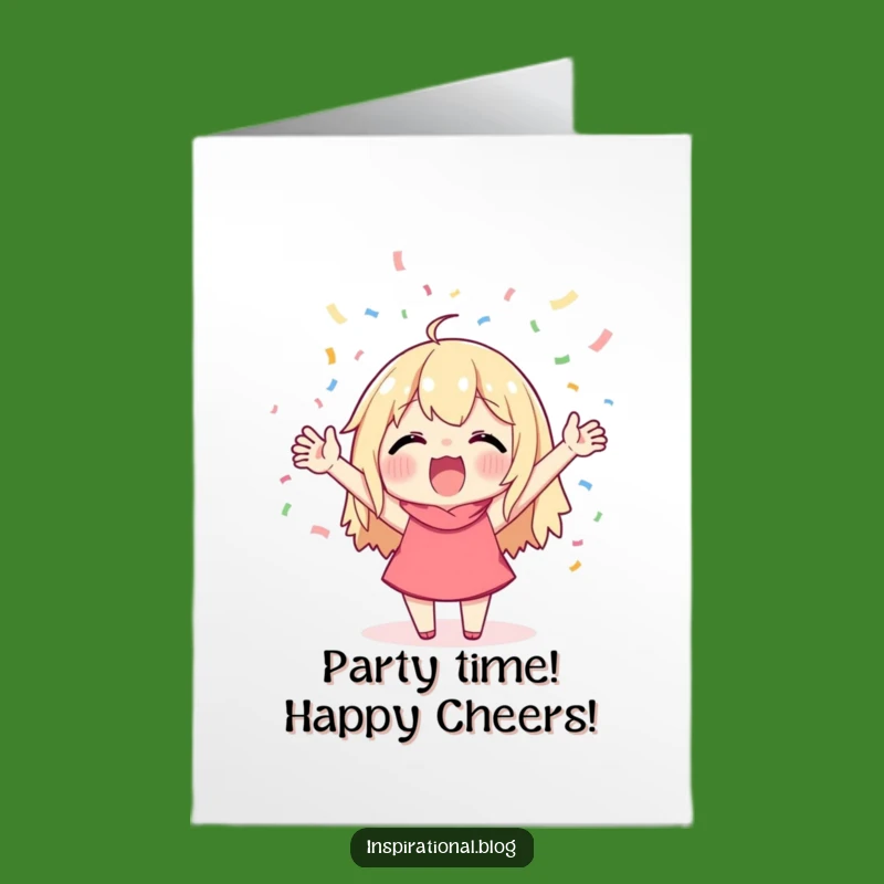 Free Printable Birthday Card: Cheerful Confetti Blast - Downloadable Gift of Fun