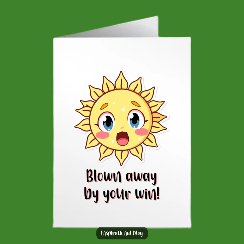 Free Printable Sun Congrats Card: Astonishing Downloadable Gift for Big Wins!