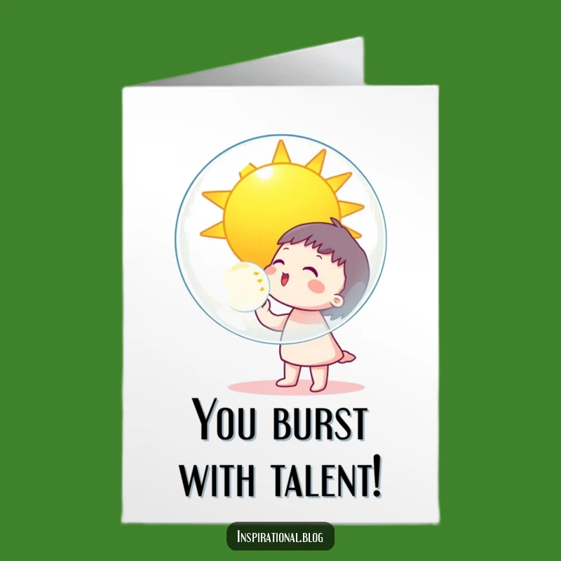 Free Printable Bubble Congratulations Card - Funny Sunny Downloadable