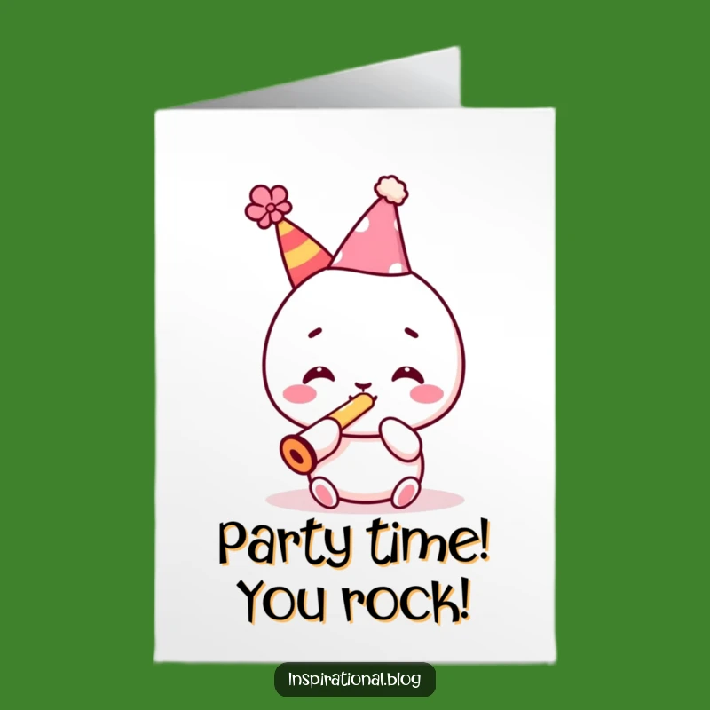 Free Printable Party Kawaii Congrats Card - Funny Downloadable Celebration Gift