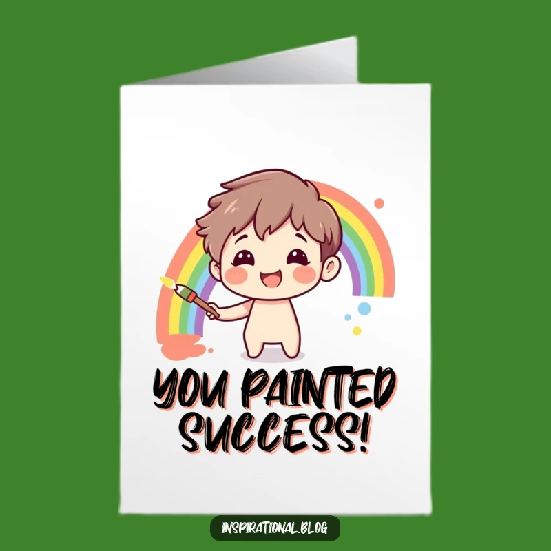 Free Printable Rainbow Congratulations Card - Funny Artistic Downloadable