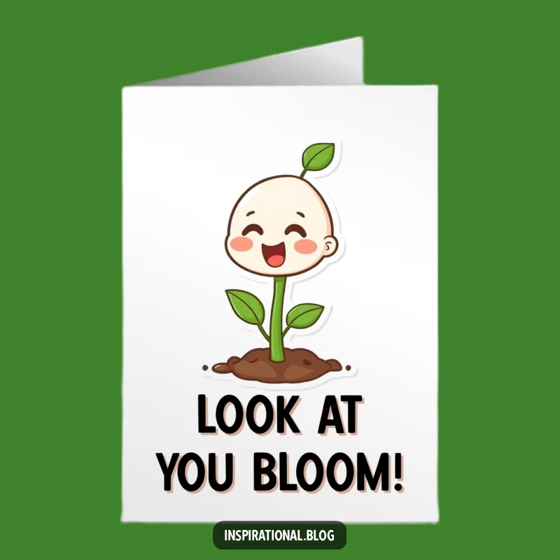 Free Printable Seedling Congrats Card - Watch Your Success Blossom!
