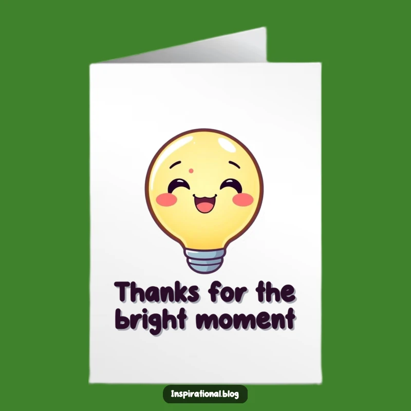 Free Printable Lightbulb Thank You Card: Illuminating Downloadable Gift of Gratitude!