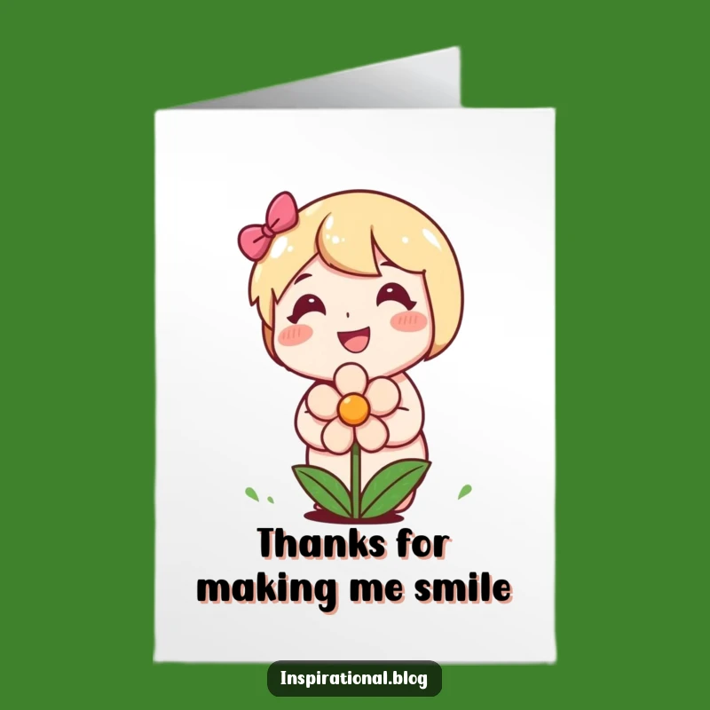 Free Printable Thank You Card: Grateful Gardener, Blooming Thanks!