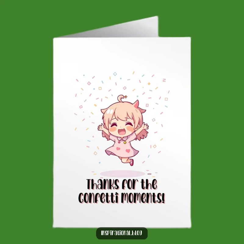 Free Printable Thank You Card: Joyful Dancer Downloadable for Expressing Thanks