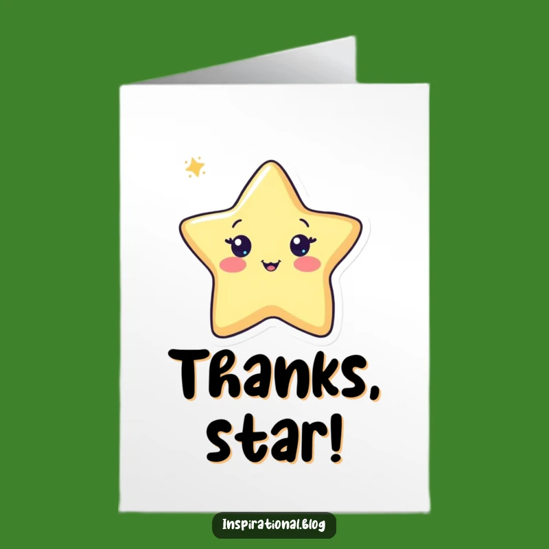Free Printable Thank You Card: Pen Star Drawing - Print at Home