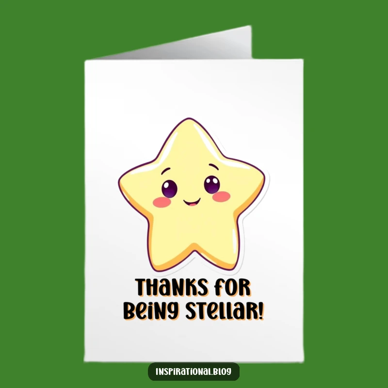 Free Printable Thank You Card: Shining Star, Grateful DIY Gift!