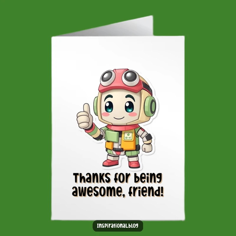 Free Printable Thank You Card: Funny Recycled Pal Thumbs Up, Humorous Downloadable Gift