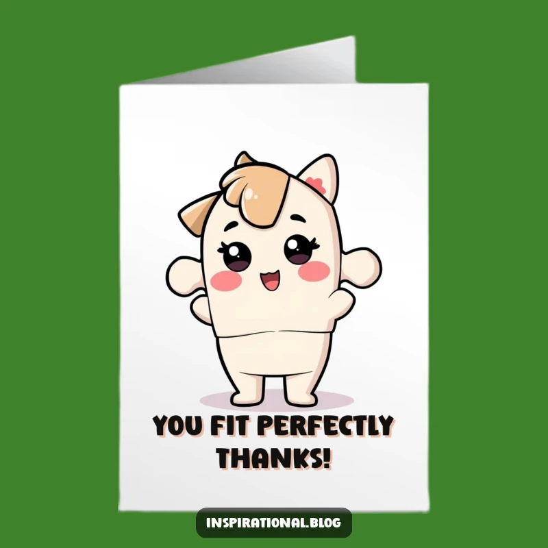 Free Printable Puzzle Piece Thanks Card - You Fit Right In!