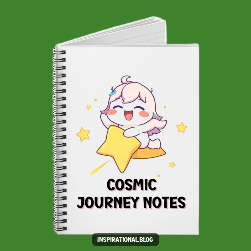 Funny Shooting Star Rider Notebook: Joyful Character Journal Gift!