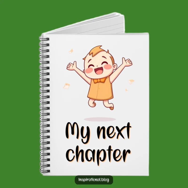 Funny Bookworm Jumping Notebook: Capture Ideas with an Enthusiastic, Page-Fluttering Author