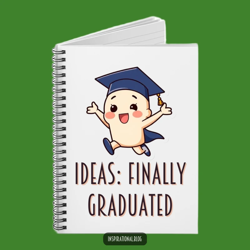 Funny Graduation Cap Leap Notebook: Jot Down Your Future Successes