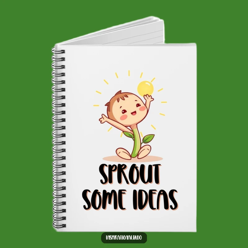 Funny Happy Seedling Notebook: Jot Down Growth Ideas, Great Funny Gift!