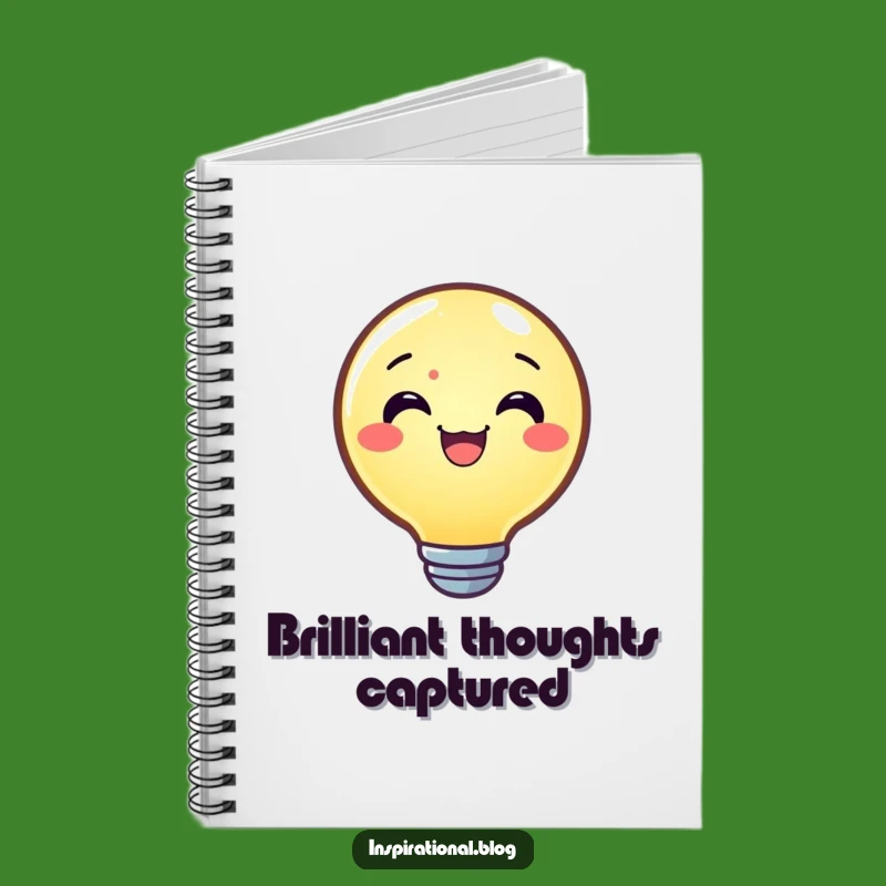 Funny Joyful Lightbulb Notebook: Capture Ideas with Illuminating Brilliance