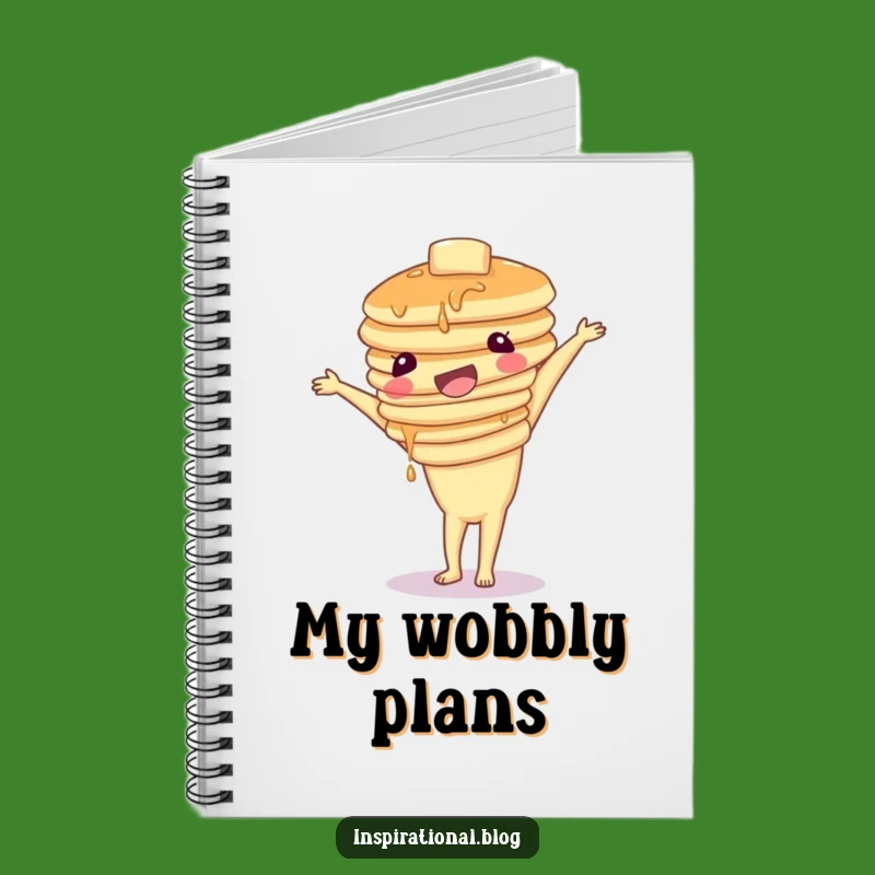 Funny Pancake Handstand Notebook: Jot Down Breakfast Ideas