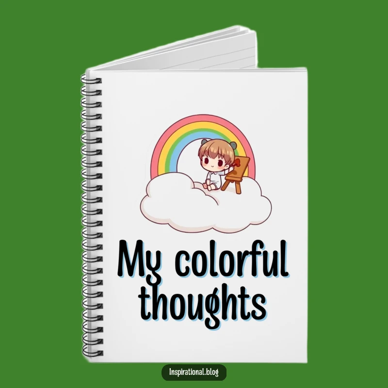 Funny Rainbow Dream Notebook: Sketch Ideas on Cloud Nine