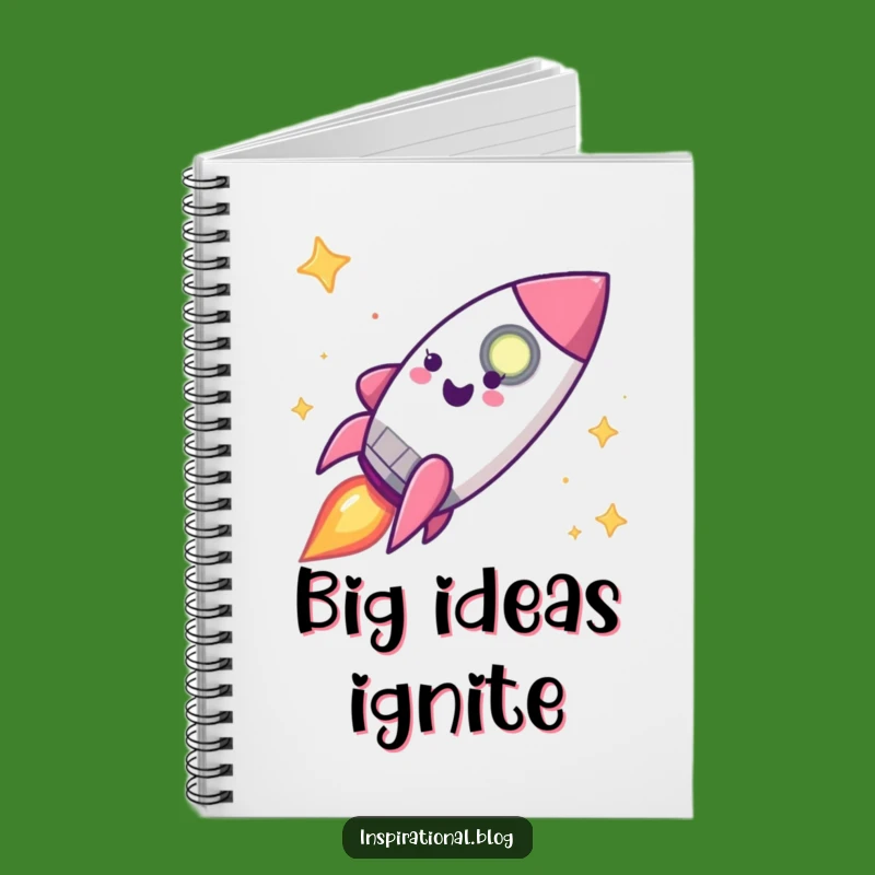 Funny Rocket Ship Notebook - Journal for Your Big Ideas Gift