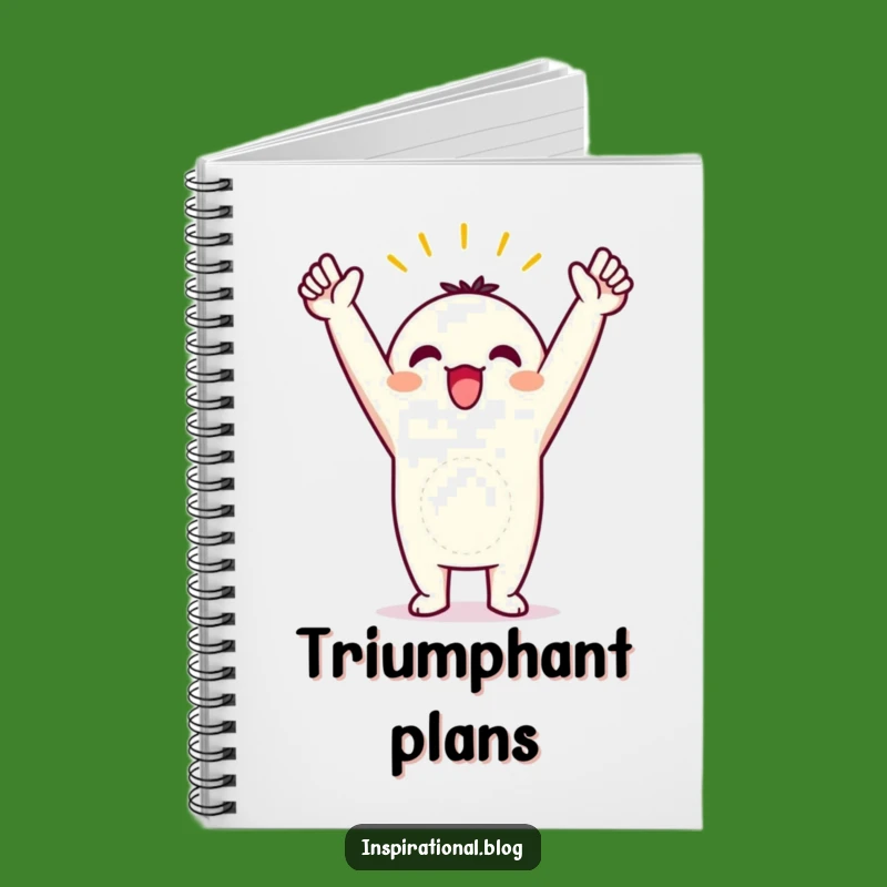 Funny Victory Pose Notebook: Record Your Wins, Great Funny Gift!