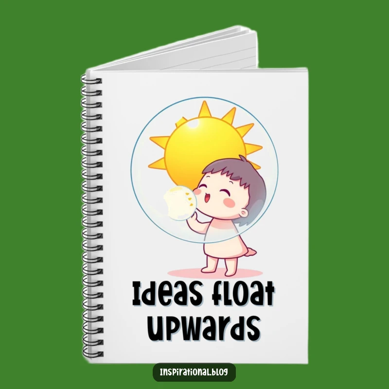 Funny Bubble Blower Notebook: Jot Down Sunny Thoughts