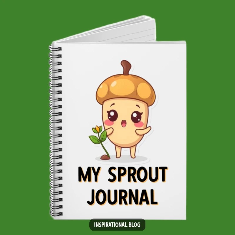 Funny Acorn Sprout Notebook: Sow Seeds of Thought