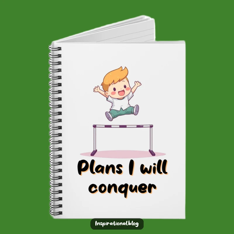 Funny Hurdle Leaper Notebook - Leap into Your Next Great Idea!