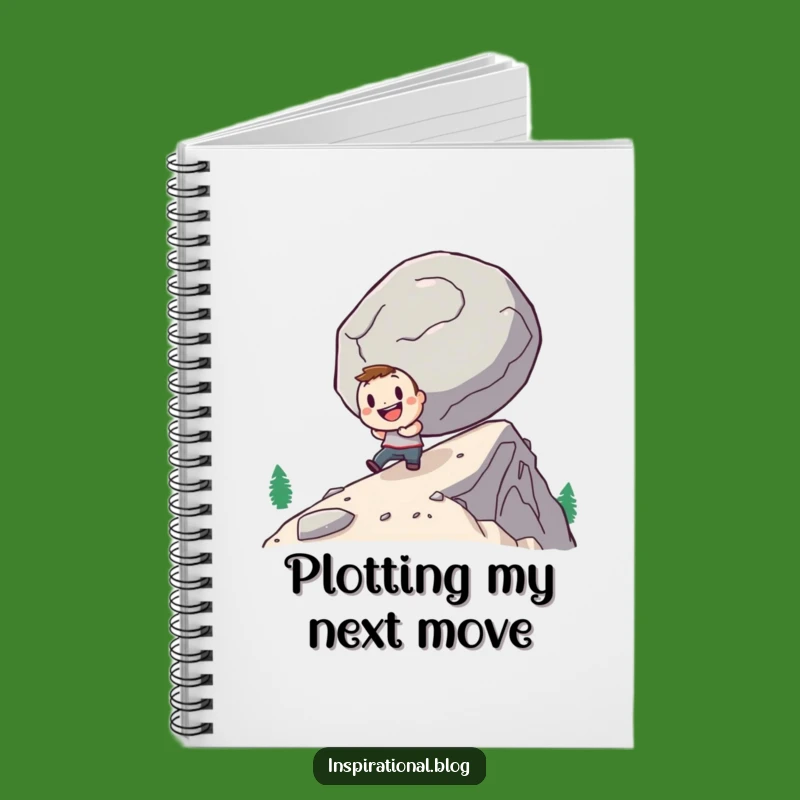 Funny Determined Hero Notebook: Plan Your Uphill Battles