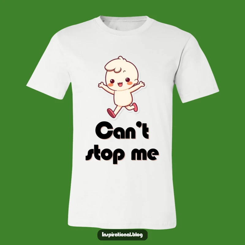 Funny Kawaii Skipping T-Shirt - Bouncy Step Tee, Hilarious Gift Idea