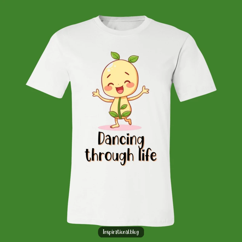 Funny Cheery Seedling T-Shirt: Jiggle with Joy, Plantastic Fun, Great Gift!