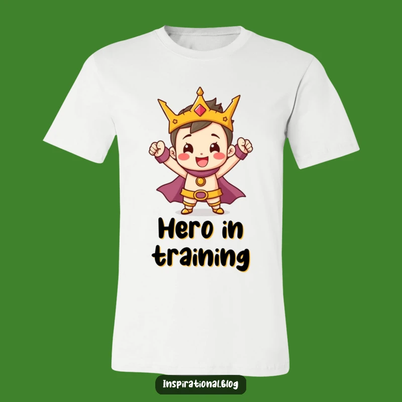 Funny Hero T-Shirt: Strike a Pose with Tiny Valor