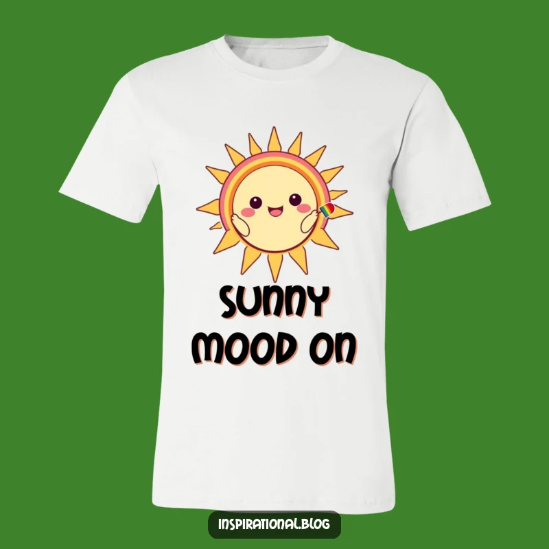 Funny Kawaii Sun Smile T-Shirt: Spread Joy, Your Perfect Funny Gift!