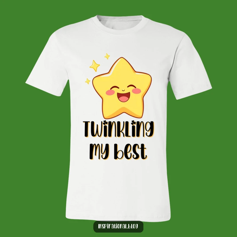 Funny Laughing Star T-Shirt - Bright Joyful Twinkle Tee