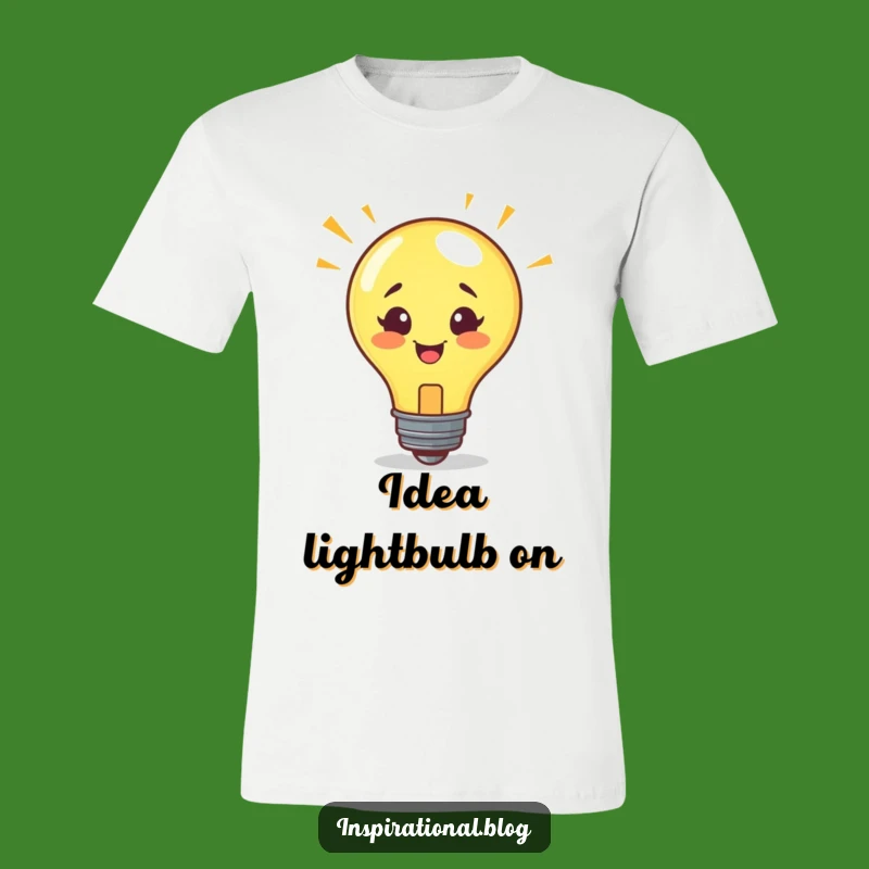 Funny Lightbulb Idea T-Shirt: Wear Your Sudden Genius with Pride