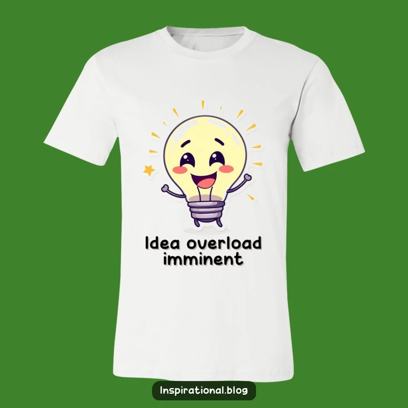 Funny Lightbulb Idea Tee: Bursting with Grins and Creative Style