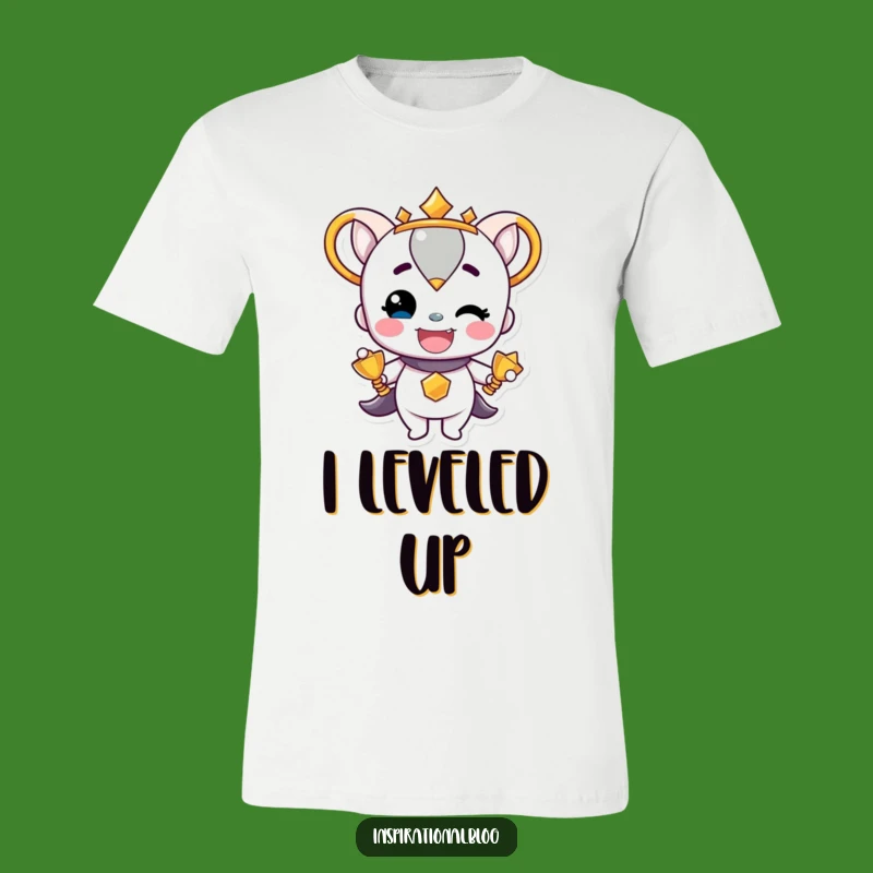 Funny Trophy T-Shirt: Wear Your Pride with This Beaming Character Tee.