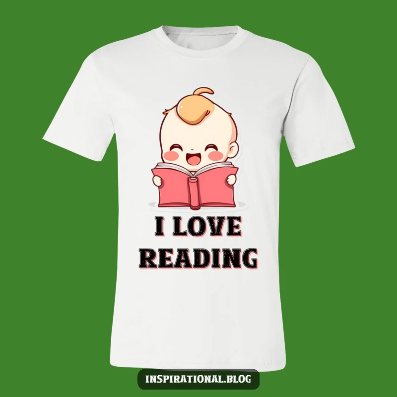 Funny Bookworm T-Shirt - Fluttering Pages Reader Tee
