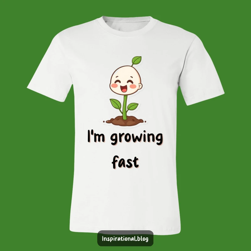 Funny Happy Seedling T-Shirt - Vibrant Growth Character Tee Gift