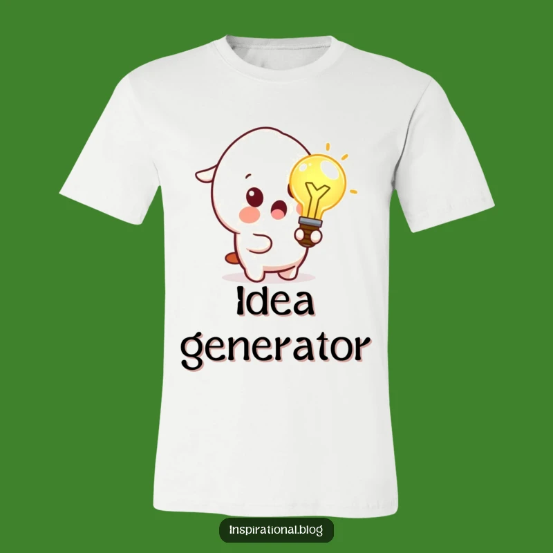 Funny Idea Lightbulb T-Shirt: Brilliant Insight, Your Perfect Funny Gift!