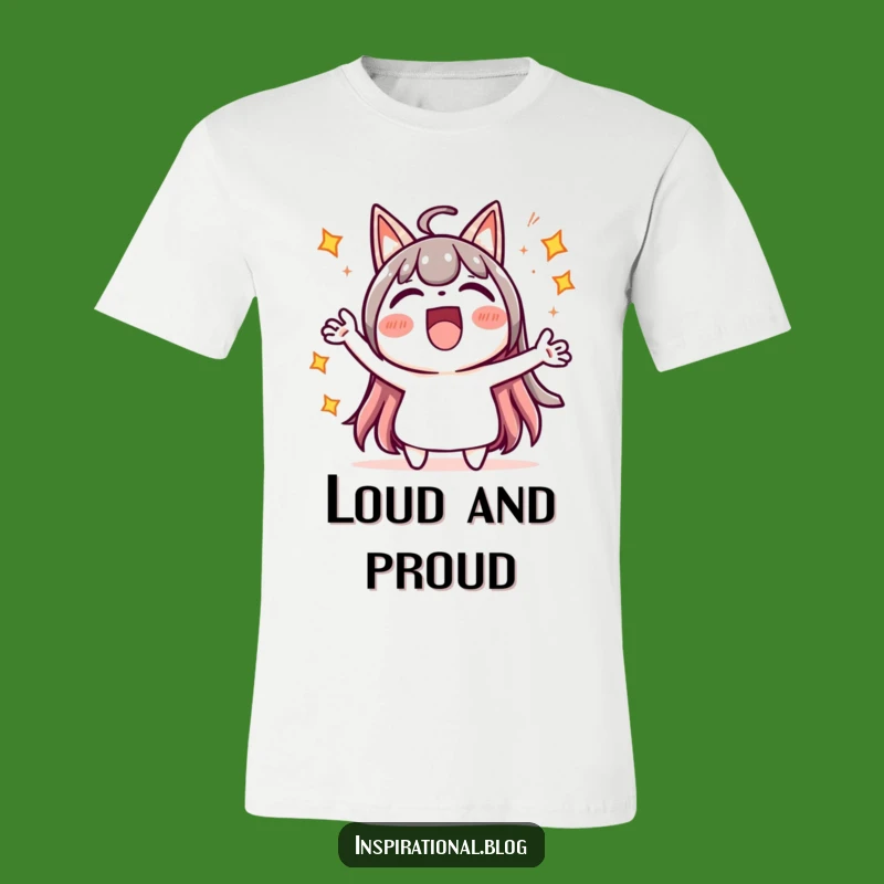 Funny Kawaii Cheering T-Shirt - Loud Starburst Tee, Hilarious Gift Idea
