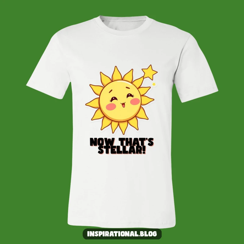 Funny Sun Shooting Star T-Shirt - Whimsical Celestial Art Wear