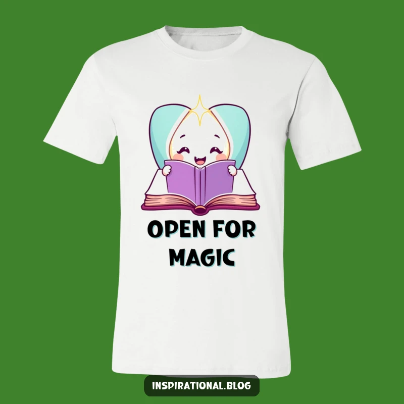 Funny Book Character T-Shirt - Magical Light Reveal Tee Gift