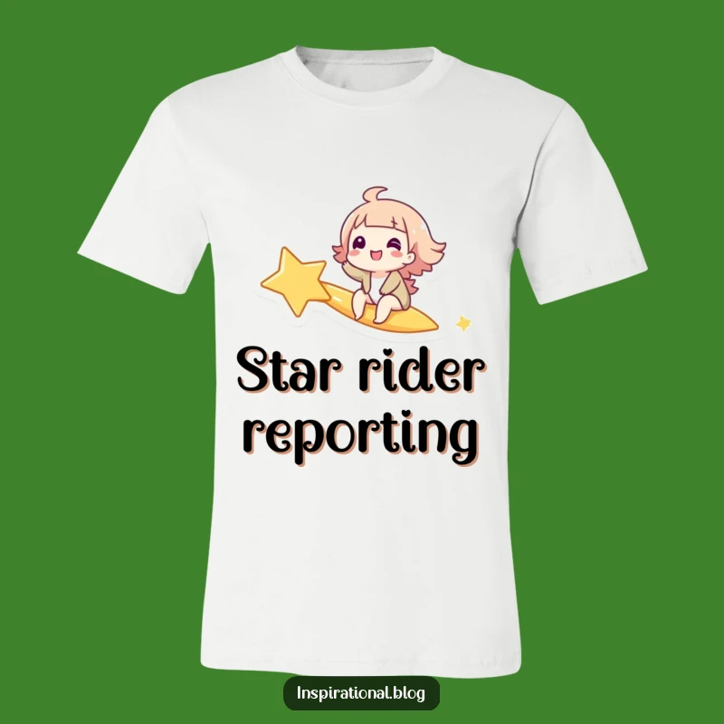 Funny Giggling Star Rider T-Shirt: Wearable Wonder and Hilarious Joyful Gift