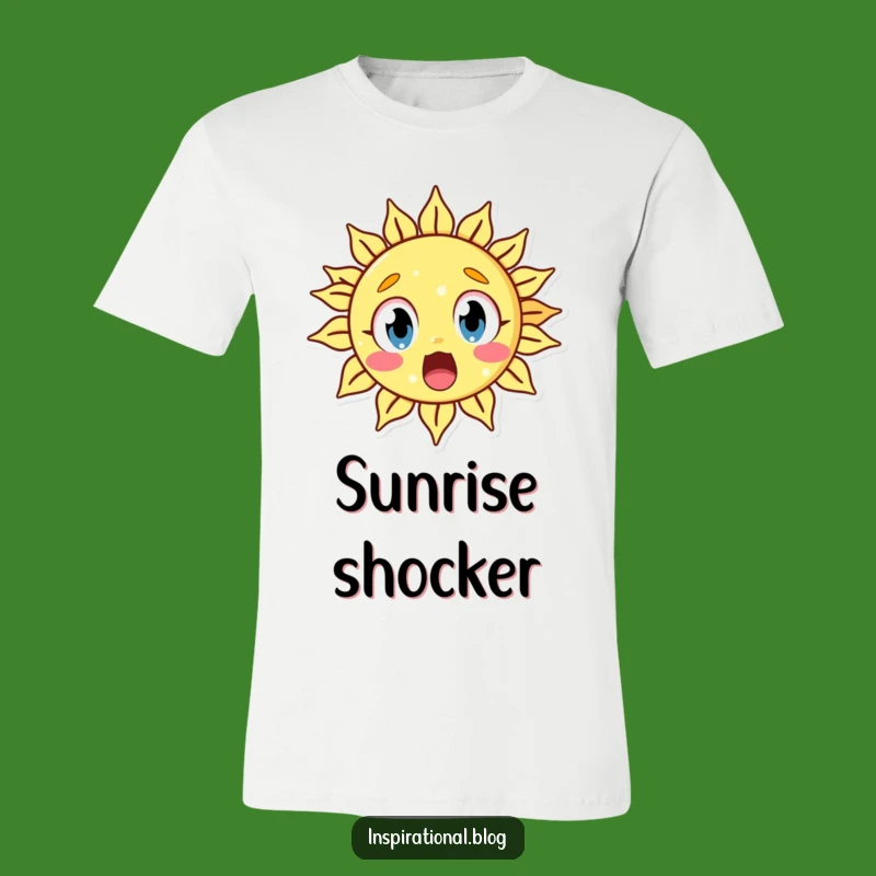 Funny Surprised Sun T-Shirt: Wear Your Astonishment with Bright Style