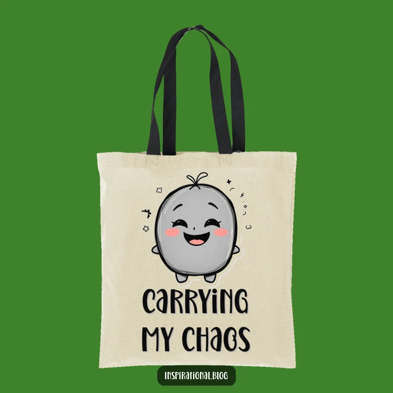 Funny Chalkboard Doodle Tote Bag: Carry Your Laughs and Art