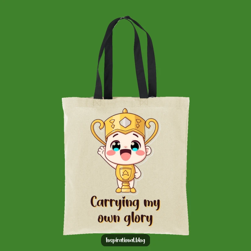Funny Trophy Pride Tote Bag: Carry Your Wins in Style