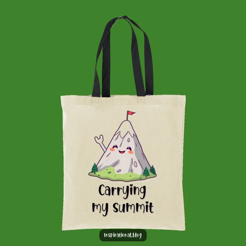 Funny Explorer Mountain Tote Bag: Carry Your Peaks, a Fantastic Funny Gift!