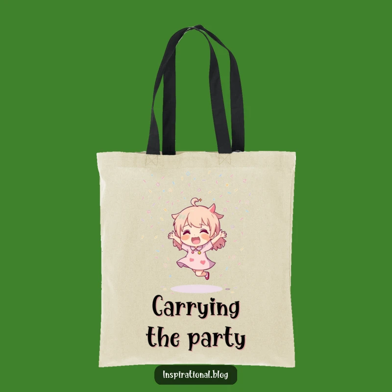 Funny Confetti Dance Tote Bag: Carry Your Party Spirit Everywhere