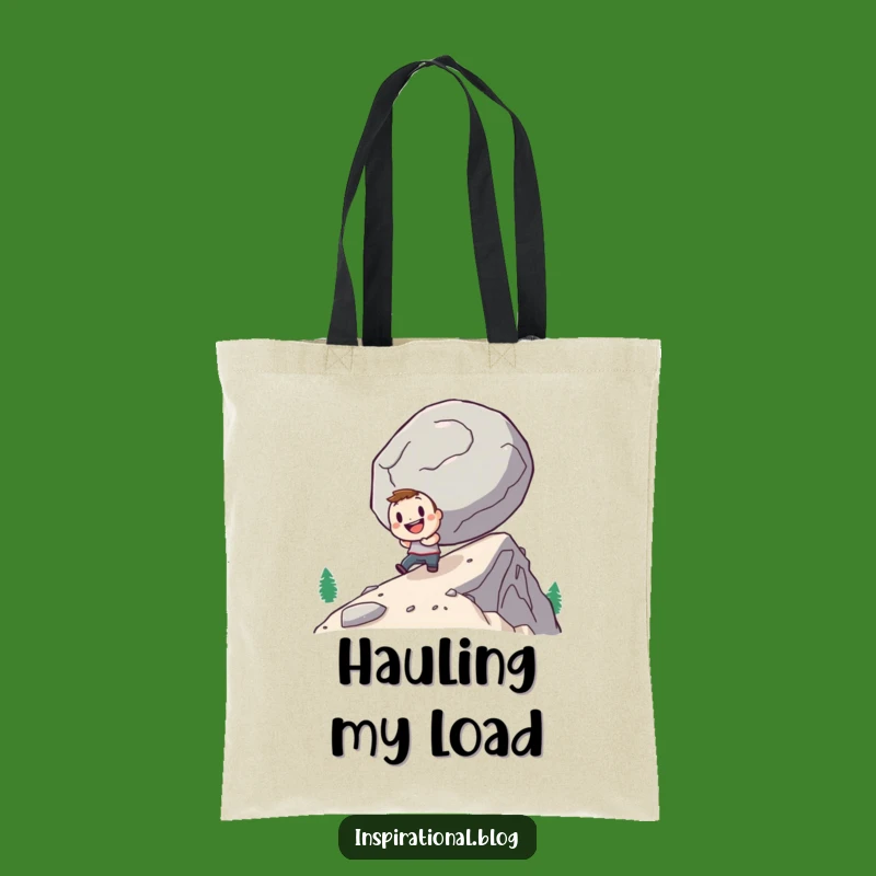 Funny Determined Hero Tote Bag: Carry Your Motivation